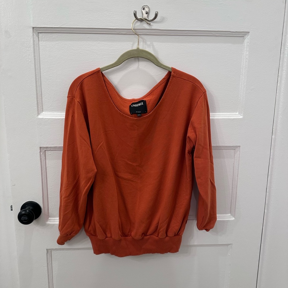 L'Agence Kimora Off-shoulder sweatshirt - Picture 4 of 6